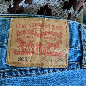 2 pair, Levi’s semi faded in excellent shape and second pair same shape no fade